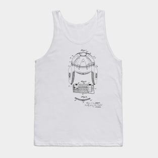 Football Helmet VINTAGE PATENT DRAWING Tank Top